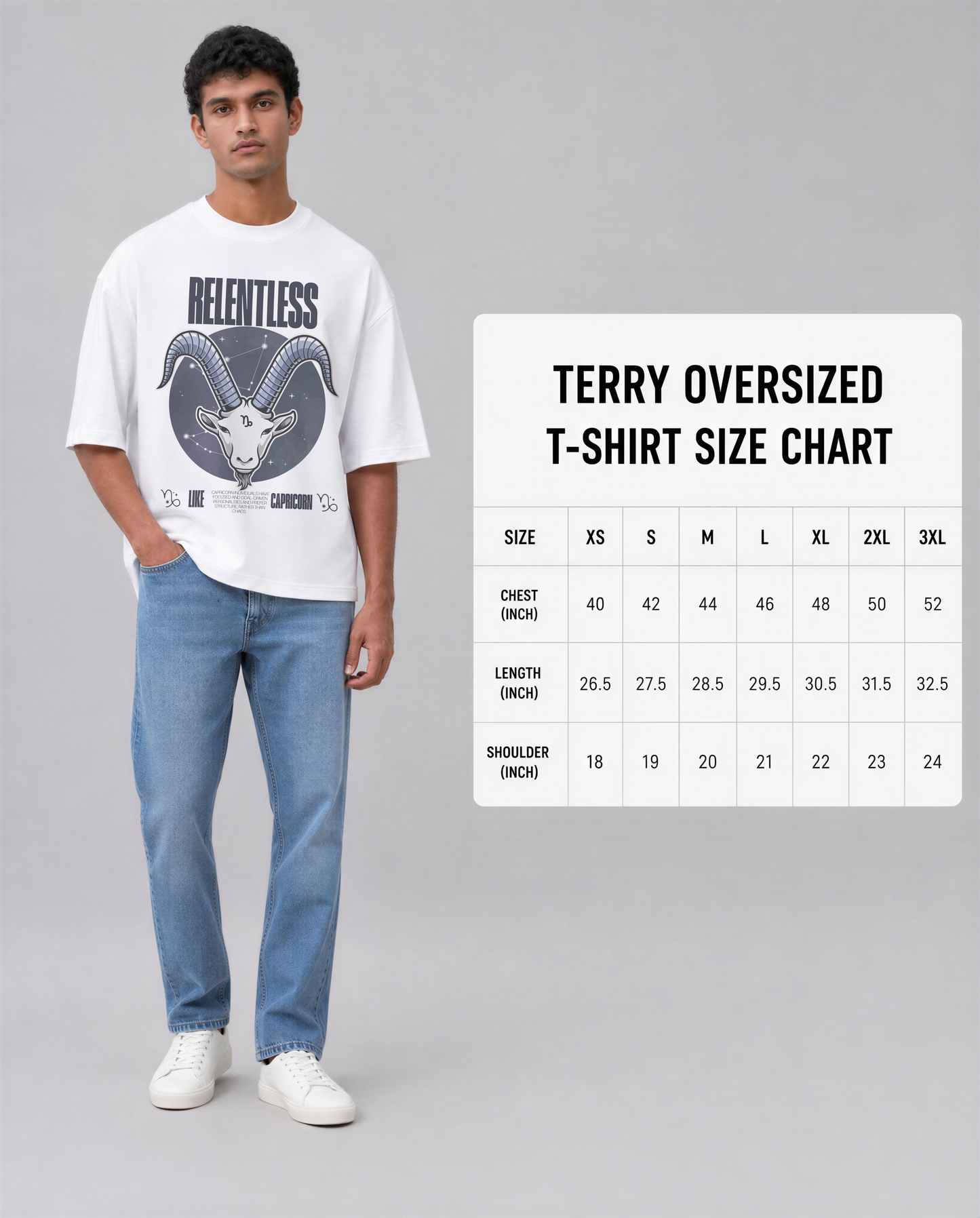 Capricorn - Unisex Oversized Tee
