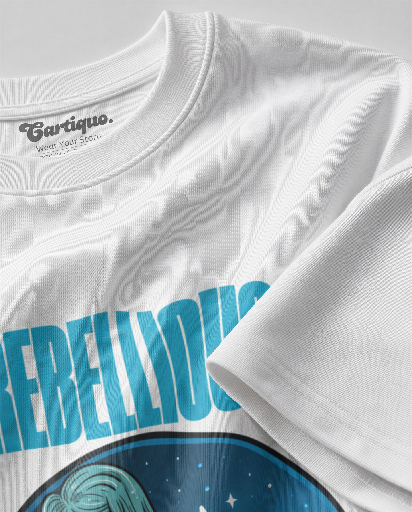 Aquarius - White Unisex Oversized Tee