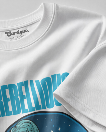 Aquarius - White Unisex Oversized Tee