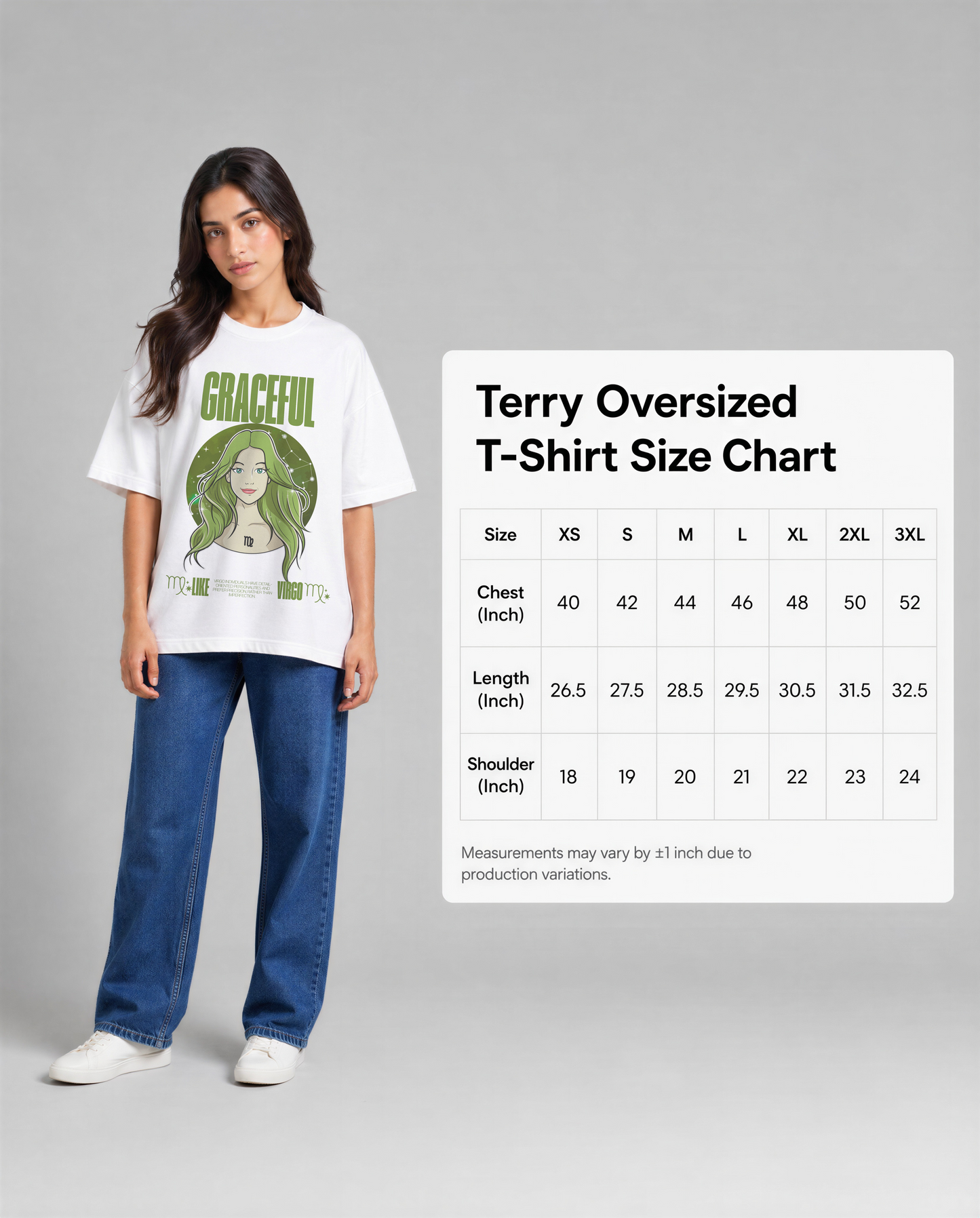 Virgo - Unisex Oversized Tee